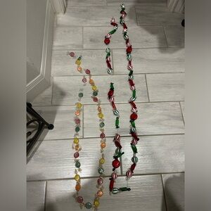 Vintage Colorful Candy Land lanyard Christmas tree decoration